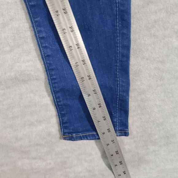 G Star Raw Jeans Womens 30x32 Blue Denim Mid Rise Flat Front Lynn Skinny Leg Y2k - Picture 5 of 13